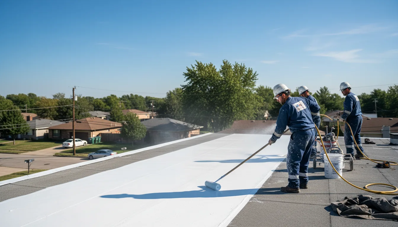 Commercial roof coating in Taylorstown, PA near me